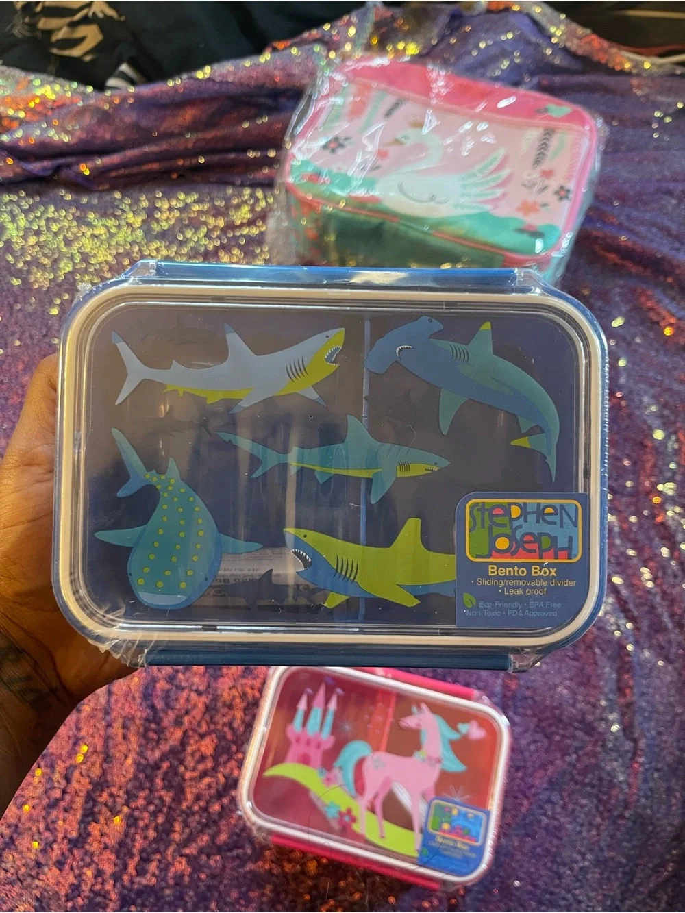 Kids Pink Animal & Castle Snack Bags - 13 lunchboxes individual or bulk